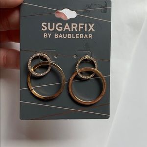 Gold and Sparkly Earrings